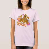 T-shirt Scooby-Doo en fleurs (Devant)