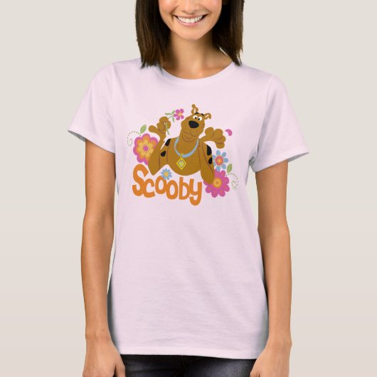T-shirt Scooby-Doo en fleurs (Devant)