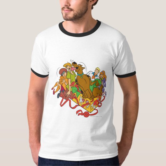 T-shirt Scooby-Doo et Noël Gang (Devant)