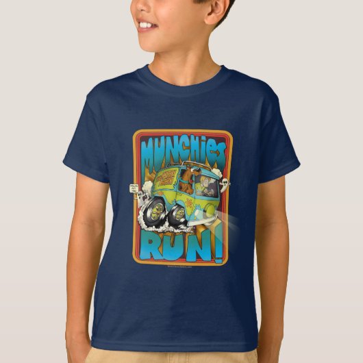 T-shirt Scooby-Doo et Shaggy "Munchies Run !" (Devant)