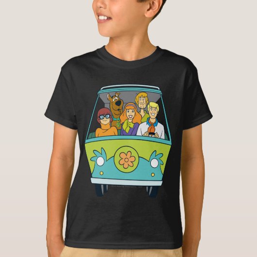 T-shirt Scooby-Doo & Gang Mystery Machine (Devant)