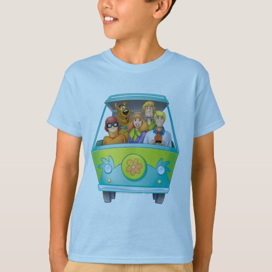 T-shirt Scooby-Doo & Gang Mystery Machine Airbrush (Devant)