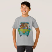 T-shirt Scooby-Doo & Gang Mystery Machine Airbrush (Devant entier)