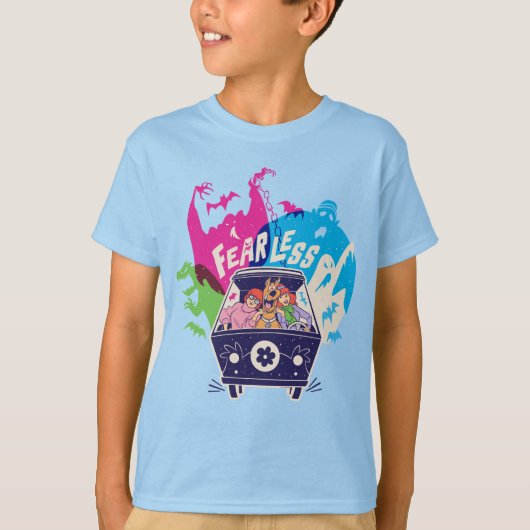 T-shirt Scooby-Doo | La Machine Mystérieuse Sans Peur (Devant)