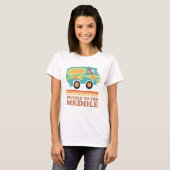 T-shirt Scooby-Doo Mystery Machine "Peddle to the Meddle" (Devant entier)