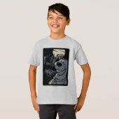 T-shirt Scooby-Doo Noir Haunted Mansion Graphisme (Devant entier)