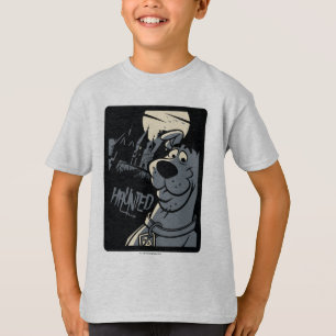 T-shirt Scooby-Doo Noir Haunted Mansion Graphisme