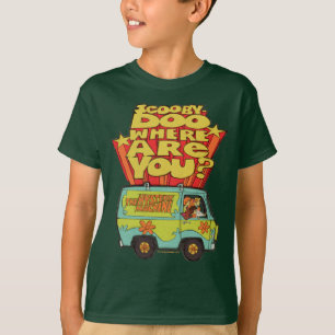 T-shirt Scooby-Doo "où êtes vous ?" Rétro bande dessi