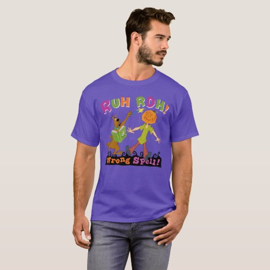T-shirt Scooby-Doo | Ruh Roh ! Mauvais sort ! (Devant entier)