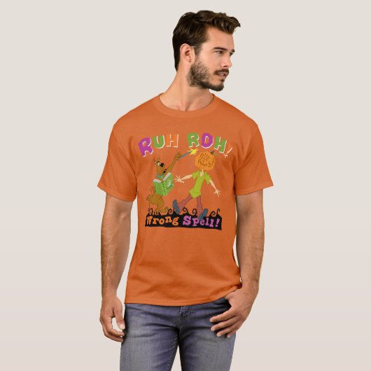 T-shirt Scooby-Doo | Ruh Roh ! Mauvais sort ! (Devant entier)