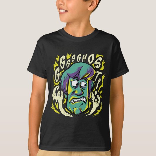 T-shirt Scooby-Doo | Shaggy effrayée (Devant)
