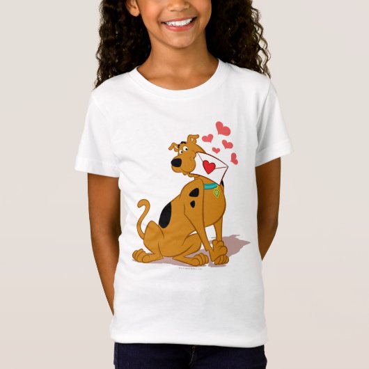 T-Shirt Scooby-Doo - Tenue de l'enveloppe Valentine (Devant)