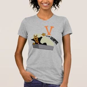 T-shirt Scooby-Doo   V est pour Vampire