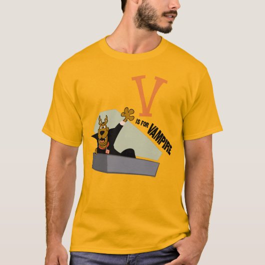 T-shirt Scooby-Doo | V est pour Vampire (Devant)