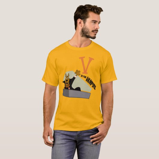 T-shirt Scooby-Doo | V est pour Vampire (Devant entier)
