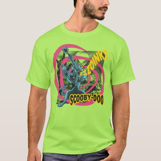 T-shirt Scooby-Doo Zoinks Punk Guitare Graphisme (Devant)