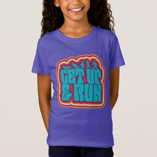 T-Shirt Scooby et le graphique "Get Up & Run" (Devant)