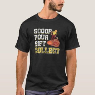 T-shirt Scoop Pour Sift Collecter Panner Or