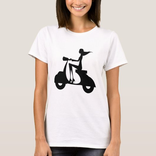 T-shirt Scooter 1 de fille (Devant)