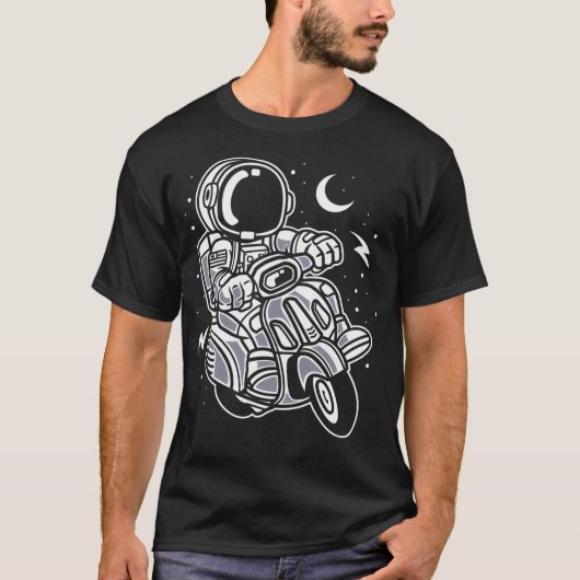 T-shirt Scooter astronaute (Devant)