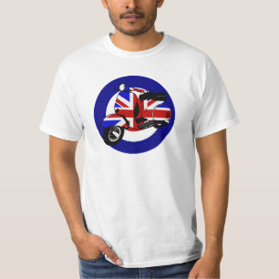 T-shirt Scooter britannique de mod sur la cible