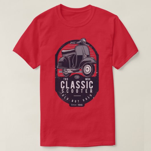T-shirt Scooter classique (Design devant)