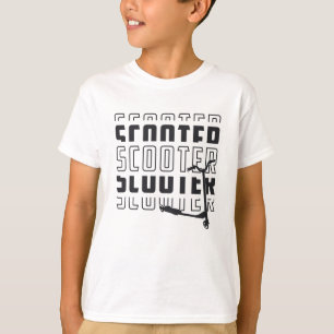 T-shirt Scooter conducteur E-Scooter Escooter Vintage Retr
