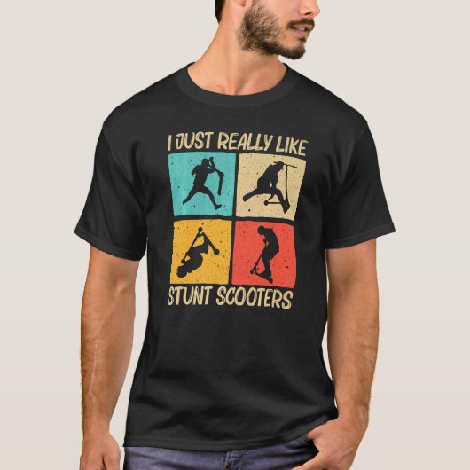 T-shirt Scooter cool De Tête Pour Hommes Scooter Scooter S (Devant)