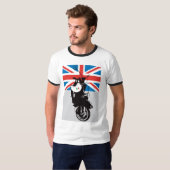 T-shirt Scooter de Vespa de Moto | (Devant entier)