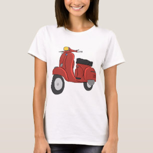 T-shirt Scooter du Vespa solides solubles