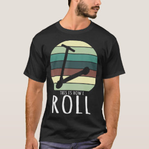 T-shirt Scooter électrique Voici comment je roule Retro ES