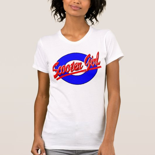 T-shirt Scooter fille avec cible (Devant)
