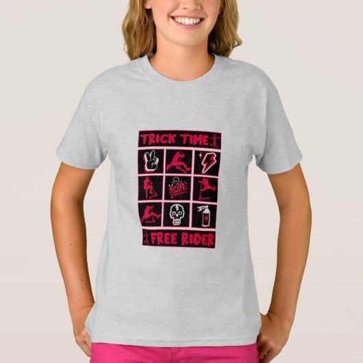 T-shirt Scooter Freestyle Trick (Devant)