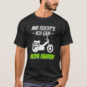 T-shirt Scooter Moped Moped Conducteur Mokick Bike Scooter