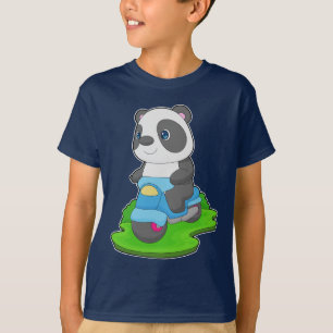 T-shirt Scooter Panda