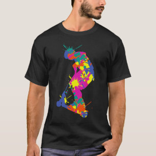 T-shirt Scooter Retro Coloré