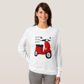 T-shirt Scooter rouge (Devant entier)
