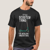 T-shirt Scooter Stunt Scouter E Scooter Off Road Electriqu (Devant)