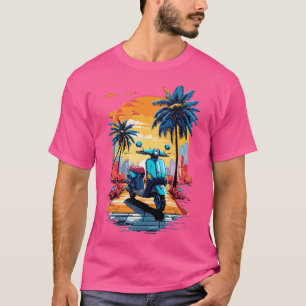 T-shirt scooter vintage