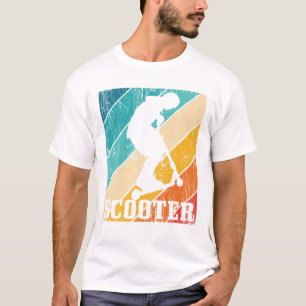 T-shirt Scooter Vintage Retro Stunt Cadeau pour enfants