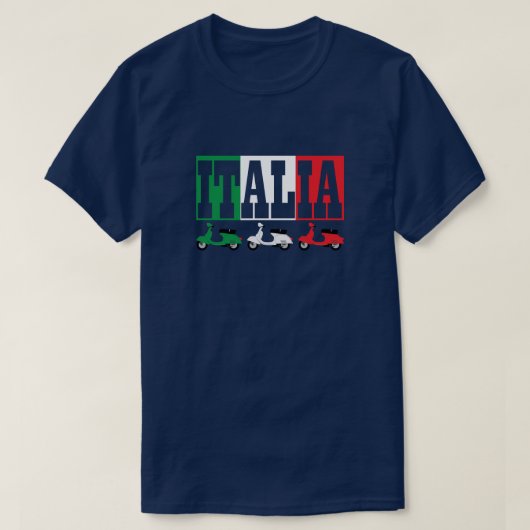T-shirt Scooters italiens * Italia* (Design devant)