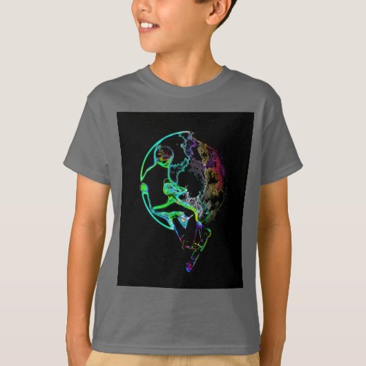T-shirt Scooting spatial - Scooter volant Garçon (Devant)