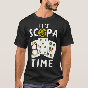 T-shirt Scopa Italien Jeu de carte Scopa Lecteur