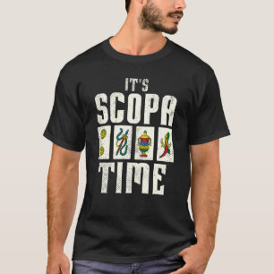 T-shirt Scopa Time Nonna Nonno Carte Italienne Game Sco