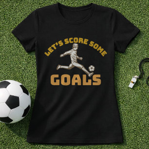 T-shirt Score de motivation pour le football Jour de match