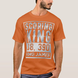 T-shirt Scoring King James Vintage Silver Texte
