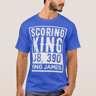 T-shirt Scoring King King James Vintage Texte blanc