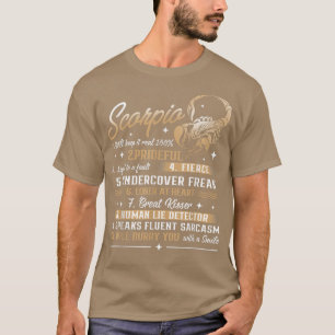 T-shirt Scorpio Anniversaire Astrologie Signe Zodiaque Hor
