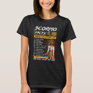 T-shirt Scorpio Anniversaire Melanin Afro Queen pour femme