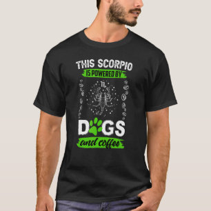 T-shirt Scorpio Chien Coffe Horoscope Zodiaque